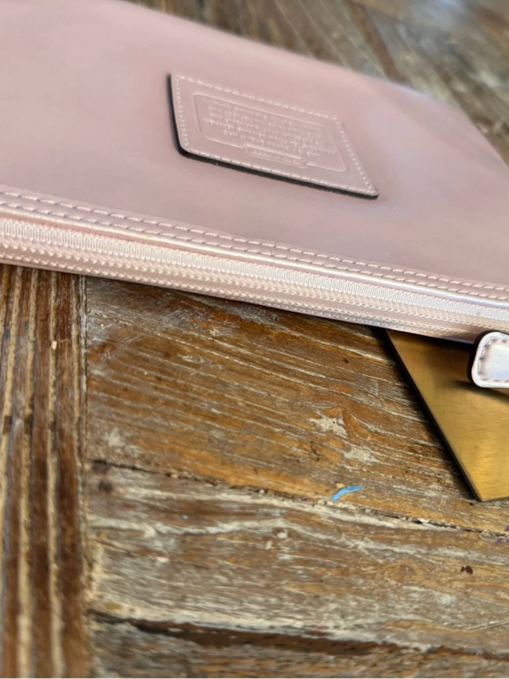 Coach Storybook Leather Wristlet - Picture 6 of 13
